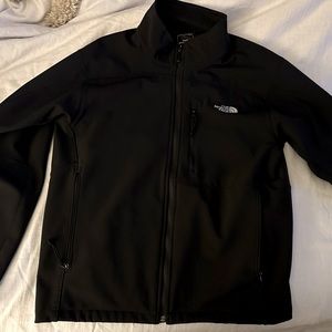 Men’s NORTH FACE black fleece jacket - size LARGE